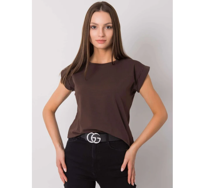 Tričko RV TS 4833.24P tmavohnedé