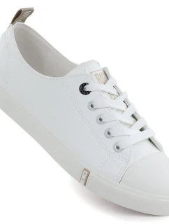 Dámske nízke tenisky z bielej ekokože Big Star TT274023