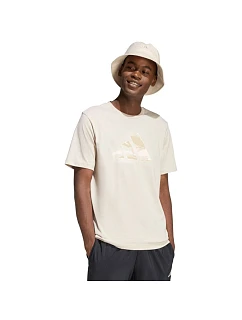 Pánske tričko adidas Camo Modern Logo Graphic T-shirt beige JZ7495 pánske
