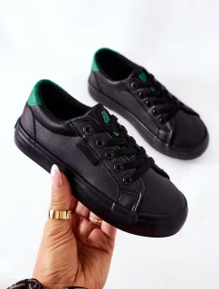 Dětské Kožené Tenisky BIG STAR model 21559011 Černé - Big Star Shoes