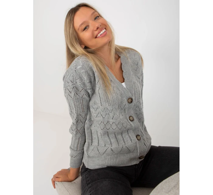 Dámsky sveter LC SW 8022 sivý