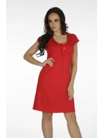 Dámska nočná košeľa Visa 870 Red - De Lafense