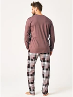 Pyžamo Key MNS 620 s dlhými rukávmi a nohavicami 3XL–4XL Pyžamo Key MNS 620 s dlhými rukávmi a nohavicami 3XL–4XL
