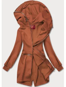 Červená vypasovaná dámska mikina (AMG-17)