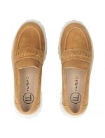 Dámske semišové kožené poltopánky lords camel Filippo DP7554