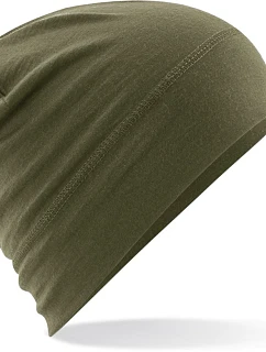 Čiapka Beechfield B 370 Merino 53.0370 vojenskozelená