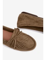 Dámské mokasíny s třásněmi zelené Janelisse Dámské mokasíny s třásněmi zelené Janelisse
