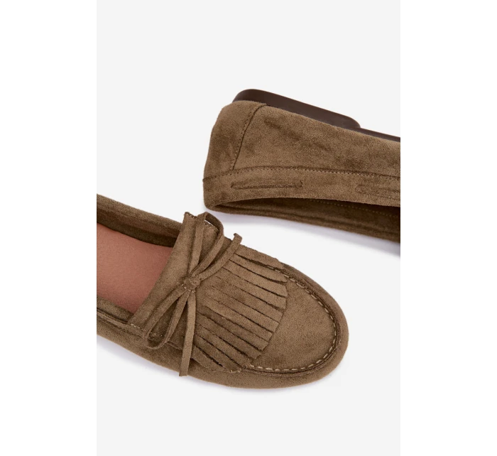 Dámské mokasíny s třásněmi zelené Janelisse Dámské mokasíny s třásněmi zelené Janelisse
