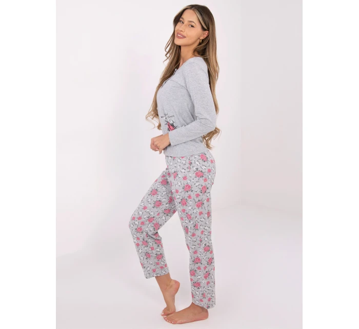 Pyžamo DU PI FP 006.02 sivé