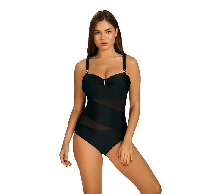 Dámske jednodielne plavky Glamour 5 S8030GL5 Black - Self