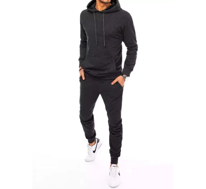 Pánska grafitová tepláková súprava FashionStreet AX0540