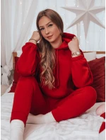 PREMIUM dámská tepláková souprava červená Dstreet model 21982251 - FashionStreet