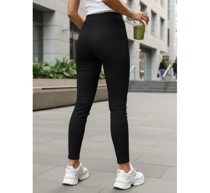 Legginsy damskie z wysokim stanem czarne model 22016688 - FashionStreet