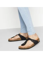 Dámske/pánske žabky Birkenstock Gizeh NU Oiled Black Regular z olejovanej kože pre široké chodidlo (0845251) Dámske/pánske žabky Birkenstock Gizeh NU Oiled Black Regular z olejovanej kože pre široké chodidlo (0845251)