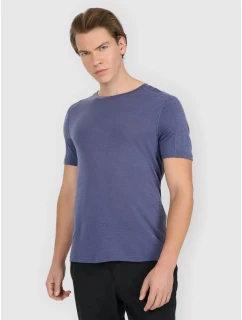 Pánske trekingové tričko z merino vlny 4F 4FWAW25TFTSM1526-32S