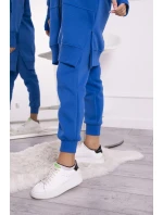 Hrejivá súprava s dlhou mikinou nevädzovo modrá