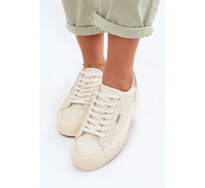 Sneakers na platformě Big Star model 22042659 Béžové - Big Star Shoes Sneakers na platformě Big Star model 22042659 Béžové - Big Star Shoes