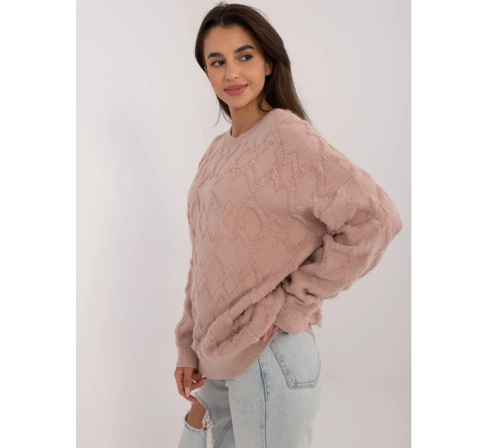 Sweter AT SW model 20470406 ciemny różowy - FPrice