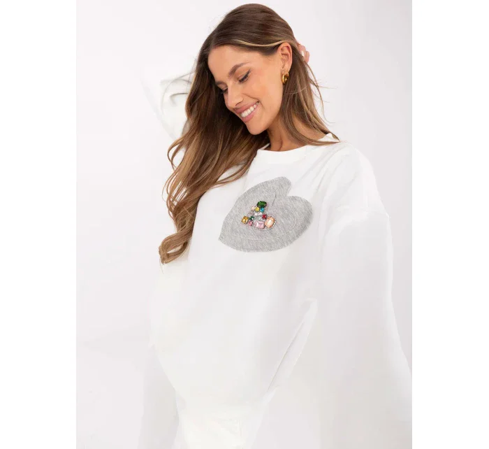 Mikina DHJ BL 20322.72 ecru Mikina DHJ BL 20322.72 ecru