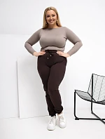 Tepláky RV DR 6301.88 tmavohnedé