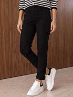 Jeansy damskie mom fit z wysokim stanem czarne FashionStreet UY3243