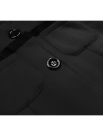 Čierna dámska krátka mikina na zips (AMG-63) Čierna dámska krátka mikina na zips (AMG-63)