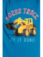 Chlapčenské pyžamo 478/117 Nákladné auto s buldozérom - CORNETTE Chlapčenské pyžamo 478/117 Nákladné auto s buldozérom - CORNETTE