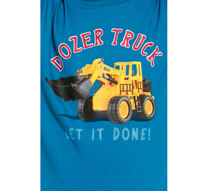 Chlapčenské pyžamo 478/117 Nákladné auto s buldozérom - CORNETTE Chlapčenské pyžamo 478/117 Nákladné auto s buldozérom - CORNETTE