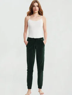 Vamp - Zamatové nohavice s vysokým pásom 21192 - Vamp