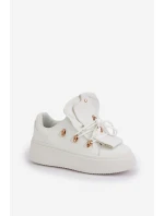 Dámské Tenisky Na Platformě Bílé model 21682857 - Boto