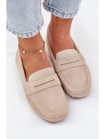 Semišové Dámské Mokasíny Big Star model 21693806 Béžové - Big Star Shoes