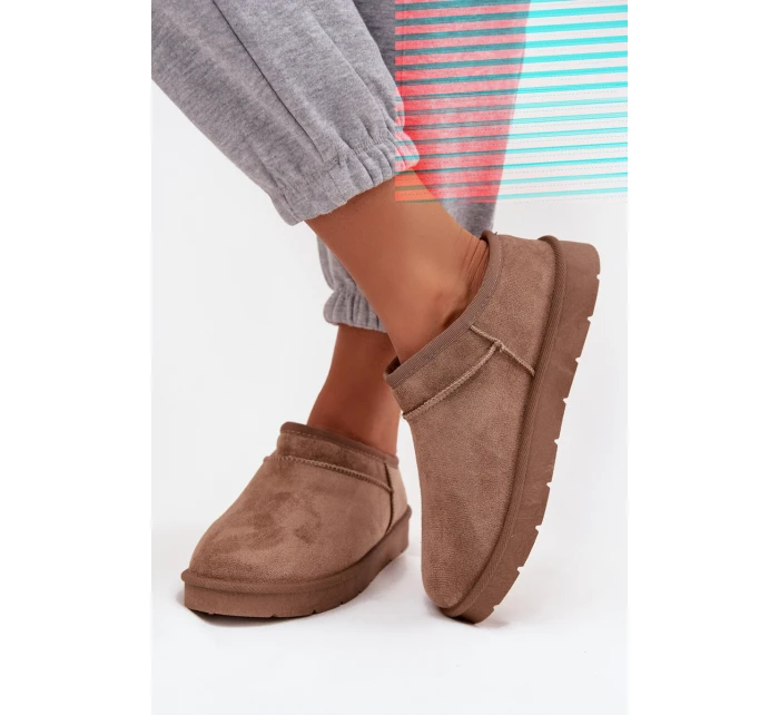 Dámské sněhule s podšívkou tmavě šedé model 21747643 - Boto Dámské sněhule s podšívkou tmavě šedé model 21747643 - Boto