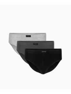 Pánske nohavičky ATLANTIC 3Pack - čierna/sivá/grafitová
