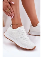 Dámske tenisky na platforme Big Star Hi-Poly System - biele Dámske tenisky na platforme Big Star Hi-Poly System - biele