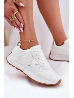 Dámske tenisky na platforme Big Star Hi-Poly System - biele