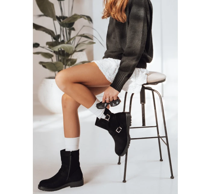 Dámske čierne topánky FashionStreet ZY1218