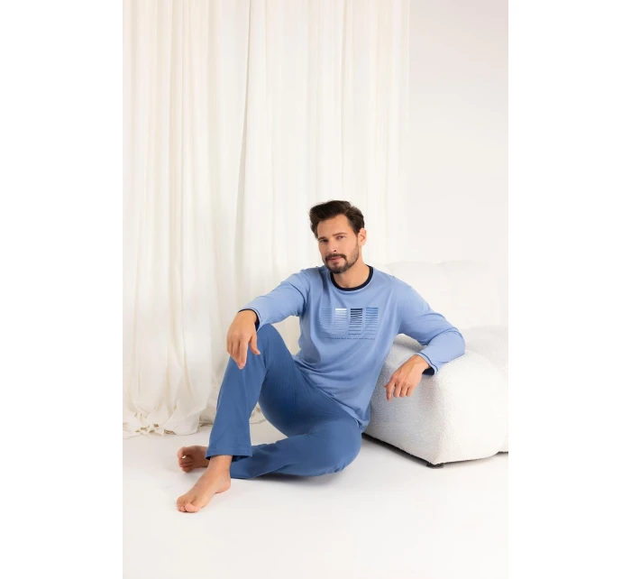 Pánske pyžamo Regina 487dł/r 2XL-3XL Z25/26