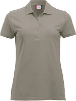 Clique Classic Marion S/S Dámske polo tričko z hrubej bavlny 67.8246 strieborné