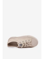 Dámske tenisky na platforme LEE ISLA C WOMEN LOW - béžové