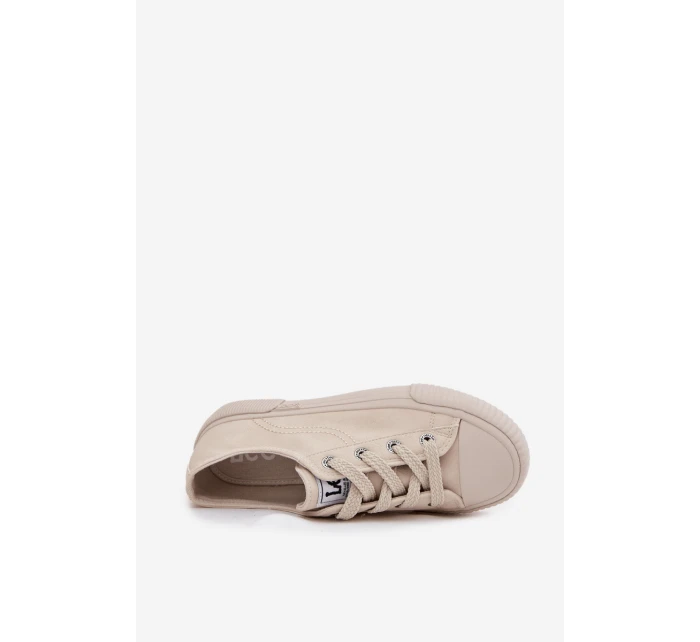 Dámske tenisky na platforme LEE ISLA C WOMEN LOW - béžové