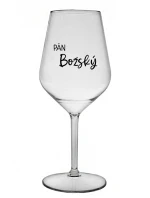 PÁN BOŽSKÝ - priehľadný nerozbitný pohár na víno 470 ml