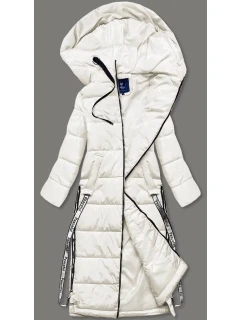 Dámska dlhá zimná bunda AG3-3038 light beige - Ann Gissy