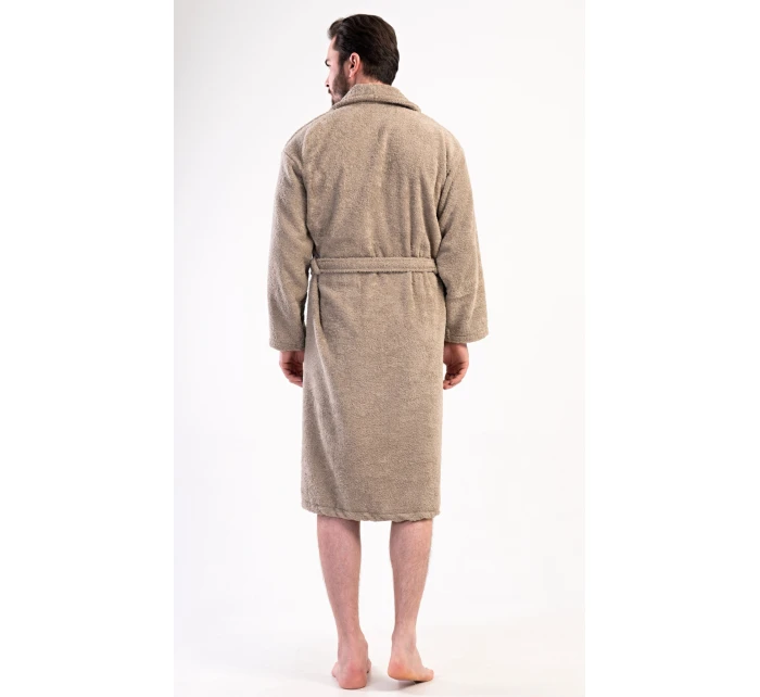 Pánský župan se šálovým límcem model 21820325 Béžová - Vienetta