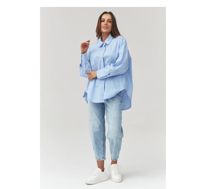 Košeľa s dlhým rukávom model 223361 Makadamia