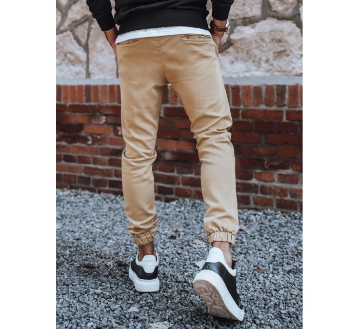 Pánské tepláky jogger béžové Dstreet model 21963319 - FashionStreet