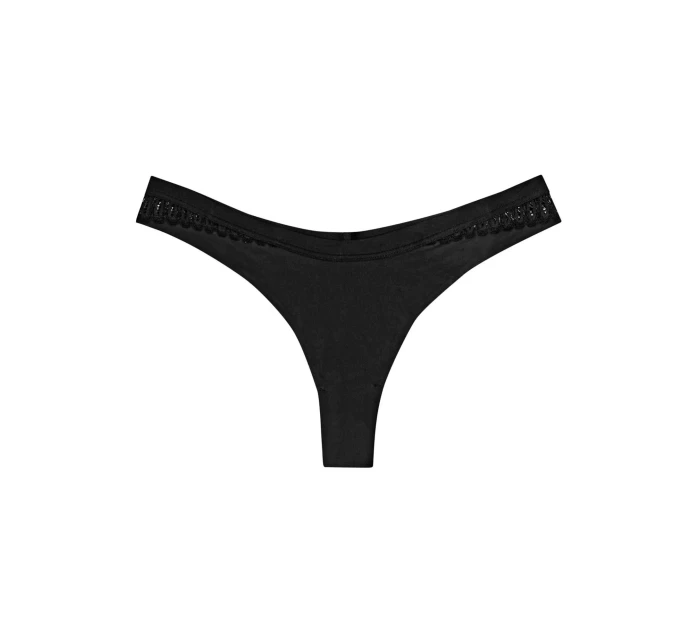 Dámská tanga Aura Spotlight High Leg string černá - TRIUMPH