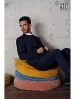 Men Pánské sako anthracite melange model 22500390 - NEOBLU Men Pánské sako anthracite melange model 22500390 - NEOBLU