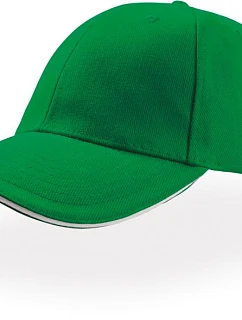 Atlantis Headwear Liberty Sandwich 6-panelová čiapka „Liberty Sandwich“ 33.0005 svetlozelená/biela