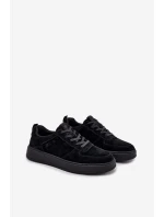 Pánské Sneakersy Na Platformě Zamszové Big Star model 21706190 Černé - Big Star Shoes