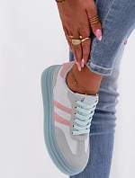 Dámské tenisky na platformě modré Galleria